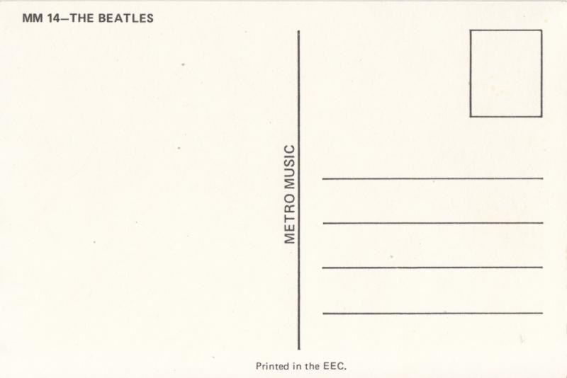 The Beatles, unused Postcard