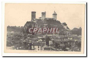 Foix Old Postcard Towers Gaston Phoebus