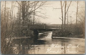 HAVERHILL MA WHITTIER BROOK ANTIQUE REAL PHOTO POSTCARD RPPC