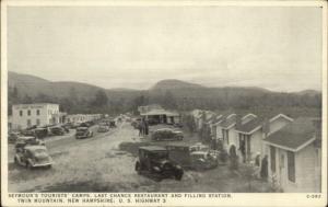 Twin Mountain NH Seymour's Tourists Camps Last Chance Restaurant Postcard