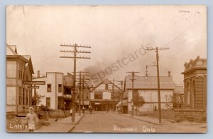 J87/ Dillonvale Ohio RPPC Postcard c1910 Liberty Street Savelsberg Store 425