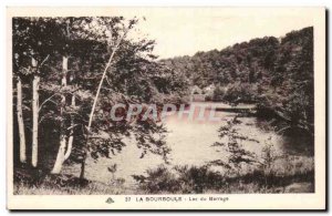 Old Postcard Auvergne La Bourboule Lake Dam
