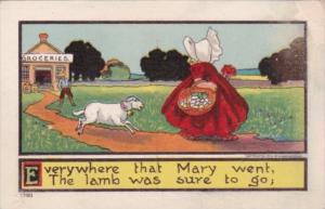 Sunbonnet Girls Mary Had A Little Lamb