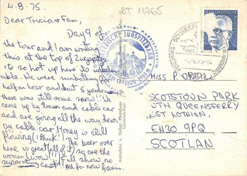 BT11765 Zugspitze cable train           Germany