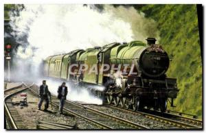 Old Postcard The Train Locomotive Northbound Devonian headed by tw Jubilee Ju...