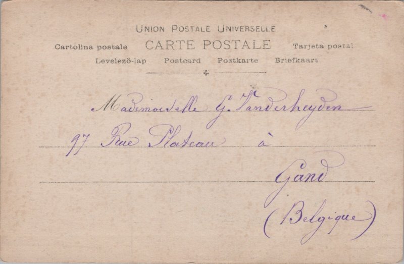Beautiful Romantic Couple Love and Romance Sous Bois RPPC C388