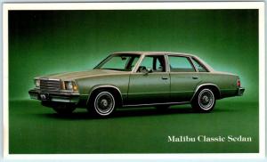 Auto Advertising  CHEVROLET MALIBU CLASSIC SEDAN  1979  Postcard