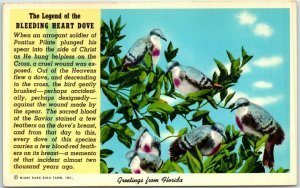 Postcard - The Legend of the Bleeding Heart Dove