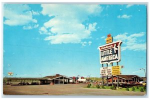c1950s Holding's Little America Motel Sinclair Cars Cheyenne Wyoming WY Postcard