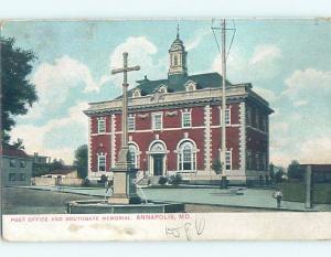 Pre-1907 POST OFFICE Annapolis Maryland MD A3561