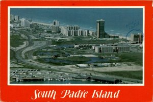 South Padre Island, Texas, Park Road 100, Gulf, Fluvints Harlingen Postcard