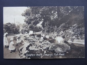 Surrey GUILDFORD Castle Grounds FISH POND - Old Postcard by Frith 54155