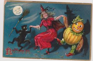 LP33      Halloween, vintage postcard,  Published Tuck, 