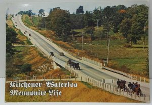 Mennonite Life Waterloo Canada Vintage Postcard