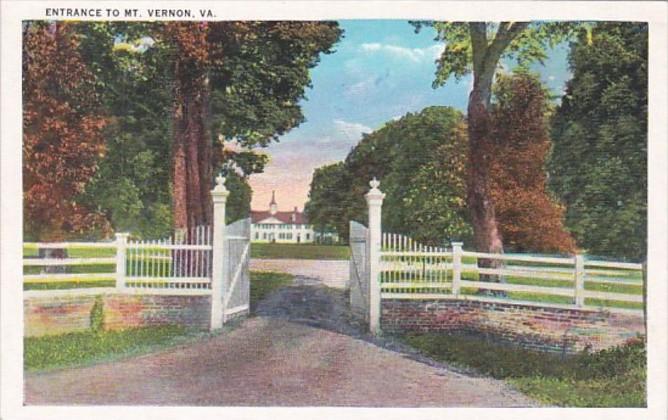 Virginia Entrance To Mount Vernon
