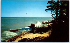 Postcard -  A Beautiful Scene Of A Rugged Shore Line