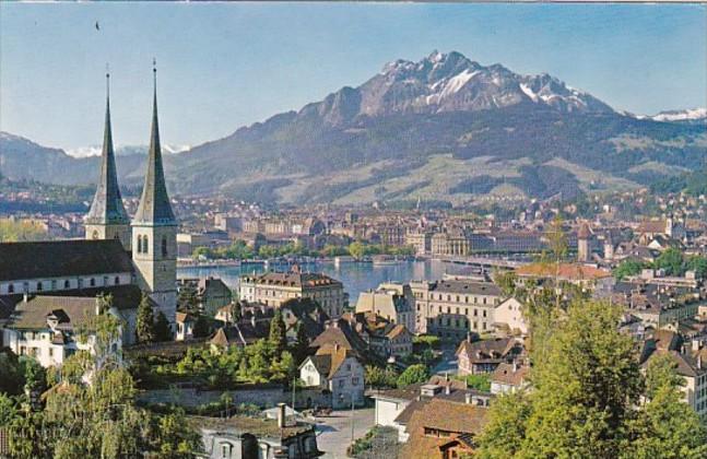 Switzerland Luzern mit Pilatus