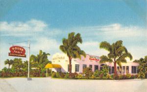 St Petersburg Florida Round Table Street View Antique Postcard K95652