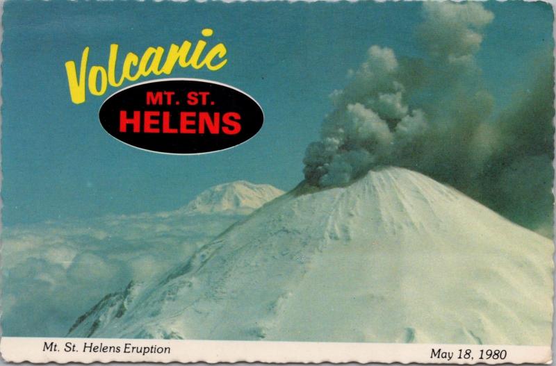 Mount St. Helens Eruption May 18, 1980 WA Washington Unused Vintage Postcard D52