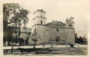 Postcard RPPC 1920s California Santa Barbara Earthquake Old Mission 23-13646
