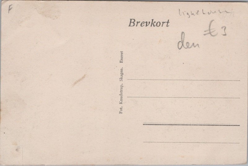 Denmark Skagen Lighthouse  Vintage Postcard 04.11