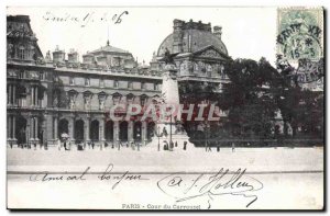 Old Postcard Paris Court of Carousel