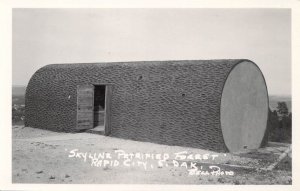 Strange Real Photo RPPC, Skyline Petrified Forrest, Rapid City, SD, Old Postcard