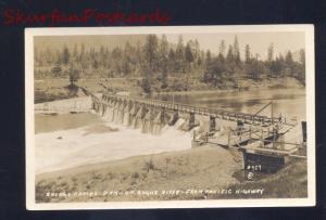 RPPC SAVAGE RAPIDS DAM ROGUE RIVER PACIFIC HIGHWAY CALIFORNIA PHOTO POSTCARD