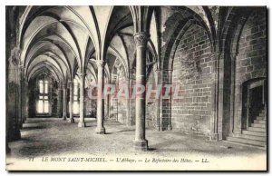 Old Postcard Mont Saint Michel Abbey Refectory of the Breakfast