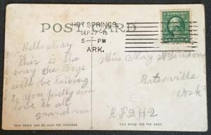 Postcard Used Boy Kissing Girls Hand “Sweetheart” LB