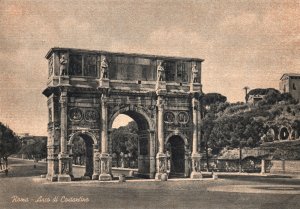 Vintage Postcard 1910's Arch de Constantine Historical landmark Rome Italy