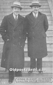 Amos and Andy Minstrel Non Postcard Backing 