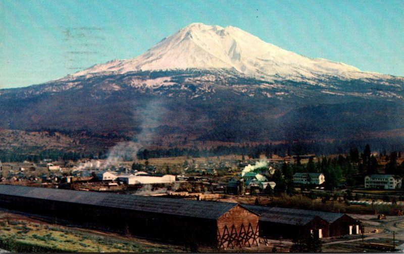 California Mount Shasta From Weed 1965