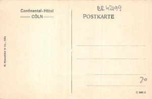 BR42199 Continental Hotel Coln Koln germany