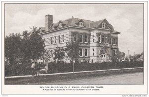 School Building In A Small Canadian Town, CANADA, 1910-1920s