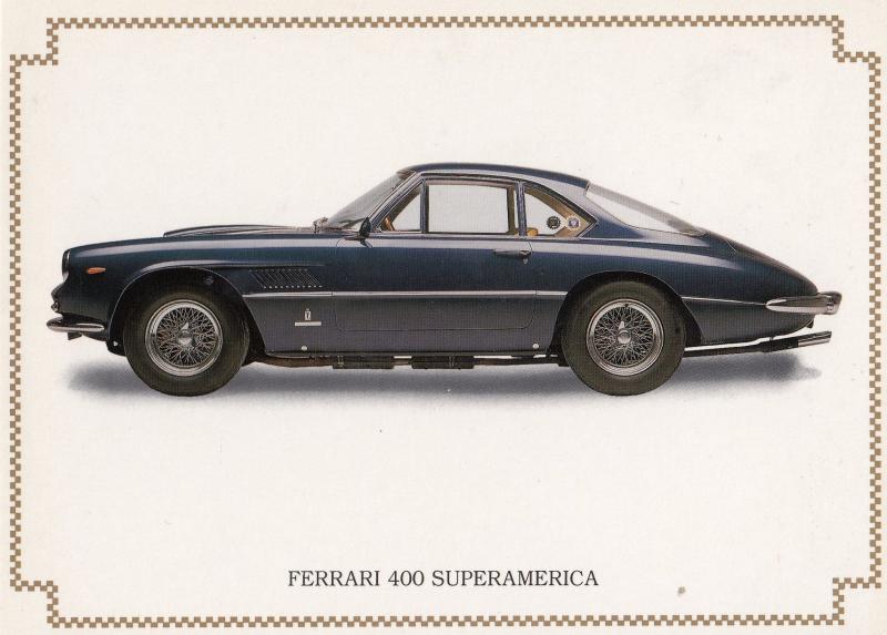 Ferrari 400 Superamerica Rare Italian Postcard