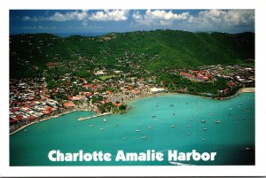 St Thomas Charlotte Amalie Harbor Aerial View