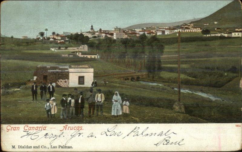 Canary Islands Gran Canaria Arucas Used 1905 Postcard