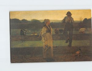 Postcard Milking Time by Winslow Homer Delaware Art Museum Delaware USA