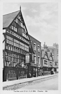 CHESTER ENGLAND~THE BEAR & BILLET PUB~-PALE BURTON ALES BEER SIGN-PHOTO POSTCARD 