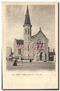 Old Postcard Dijon Protestant Church