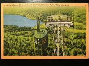 Vintage Postcard 1952 Tram Cannon Mountain Franconia Notch White Mountains NH