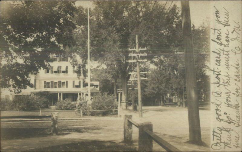 Home Fence Telegraph Poles/Lines 1907 Cincinnati OH Cancel Real Photo Postcard