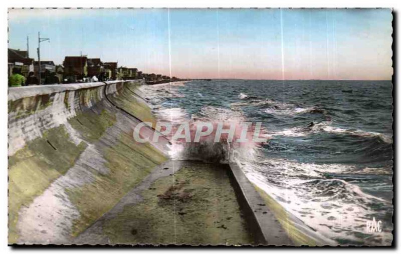 Old Postcard Chatelaillon (Chte Mrs.) Effect of Sea on the Embankment