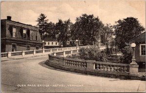 Over Pass Bridge, Bethel VT Vintage Postcard V60