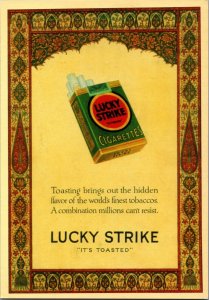 Lucky Strike Cigarettes Advertising Postcard BS22