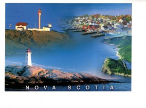 5 X 7 inch Photomontage  of Nova Scotia, Lighthouses etc.
