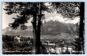 RPPC INNSBRUCK Norden mit Berg Jsel TIROL Postcard