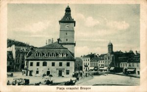 Romania Piata Orasului Brasov Brașov Vintage Postcard 08.55