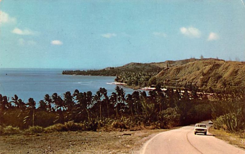 The Highway above Umatac Guam Writing on back 